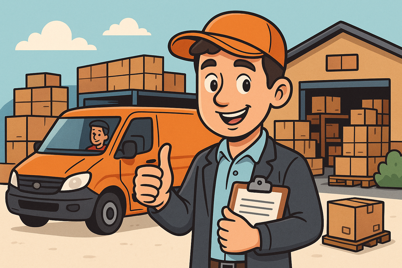 supplier dropshipping agent transportation van warehouse